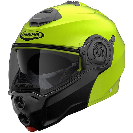 CABERG-CASCO DROID HIVIZION YELLOW/FLOU - SECURTEX MOTOR S.L (t/a MaximoMoto)