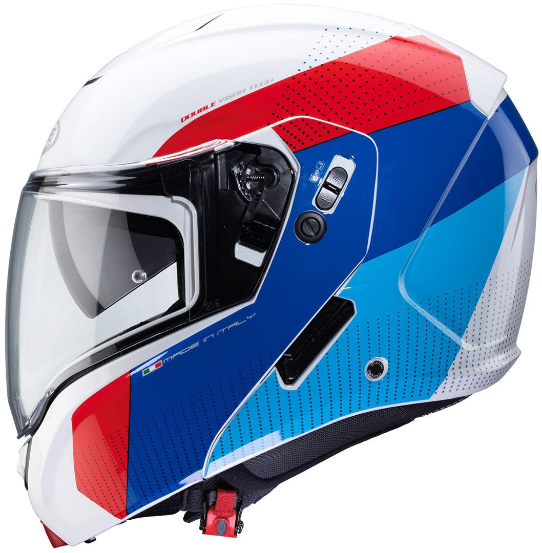 CABERG-CASCO HORUS SCOUT WHITE MET/RE/BLU/LIG BLU - SECURTEX MOTOR S.L (t/a MaximoMoto)