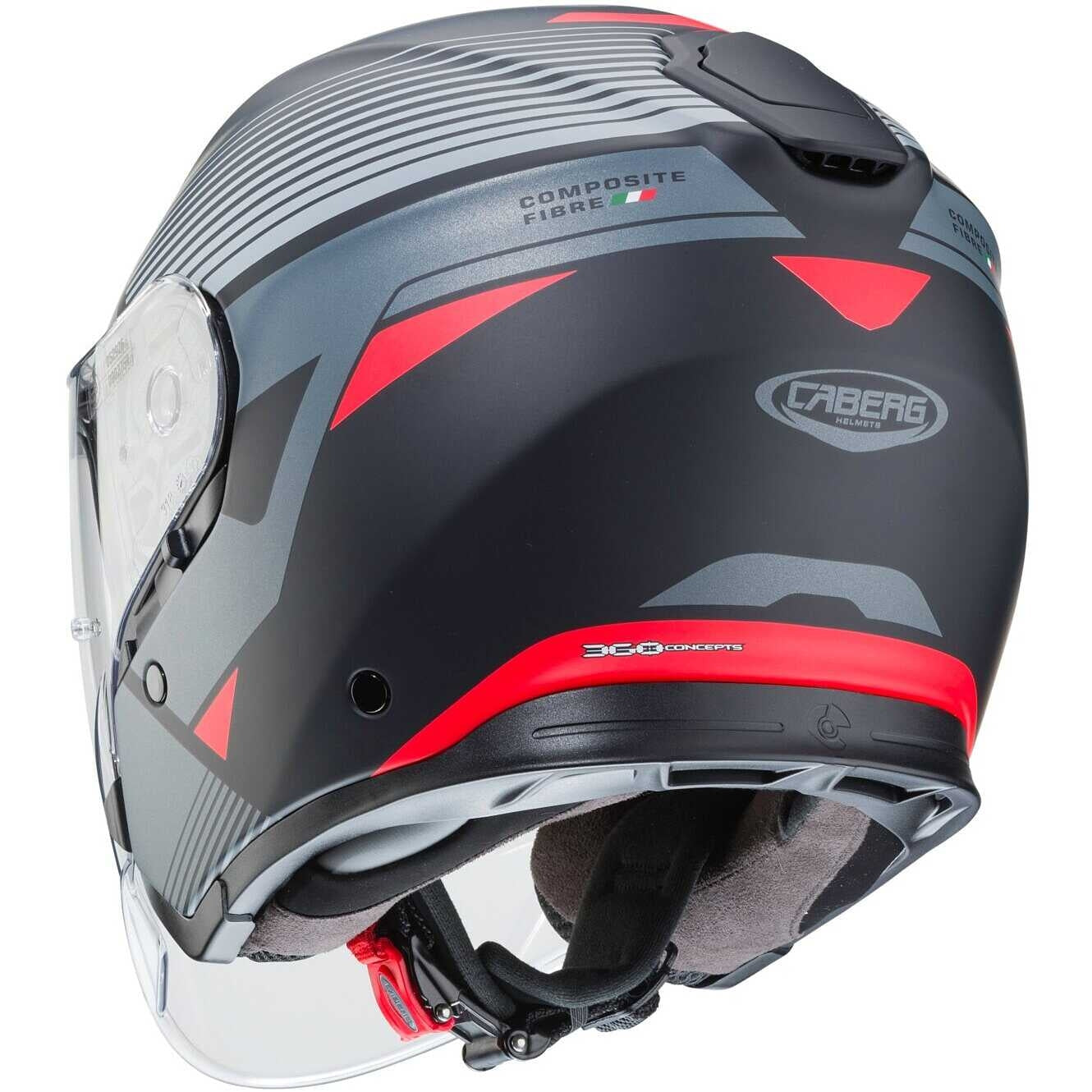 CABERG-CASCO FLYON RIO MATT BLACK/RED/ANTRA/SILV - SECURTEX MOTOR S.L (t/a MaximoMoto)