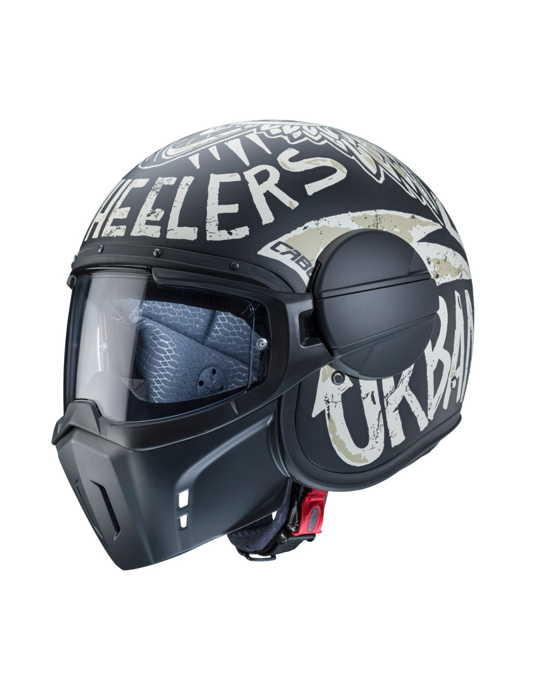 CABERG-CASCO GHOST NUKE MATT BLACK/GREY - SECURTEX MOTOR S.L (t/a MaximoMoto)