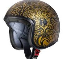 CABERG-CASCO FREERIDE MAORI MATT BLACK/GOLD - SECURTEX MOTOR S.L (t/a MaximoMoto)