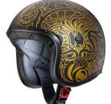 CABERG-CASCO FREERIDE MAORI MATT BLACK/GOLD - SECURTEX MOTOR S.L (t/a MaximoMoto)