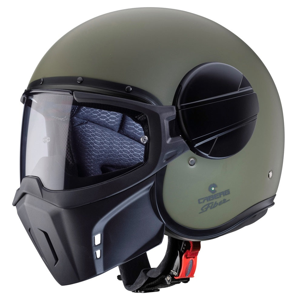 CABERG-CASCO GHOST MATT MILITARY GREEN - SECURTEX MOTOR S.L (t/a MaximoMoto)