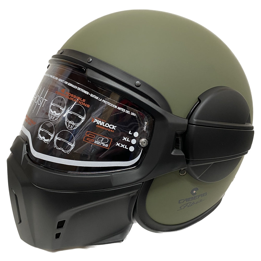 CABERG-CASCO GHOST MATT MILITARY GREEN - SECURTEX MOTOR S.L (t/a MaximoMoto)