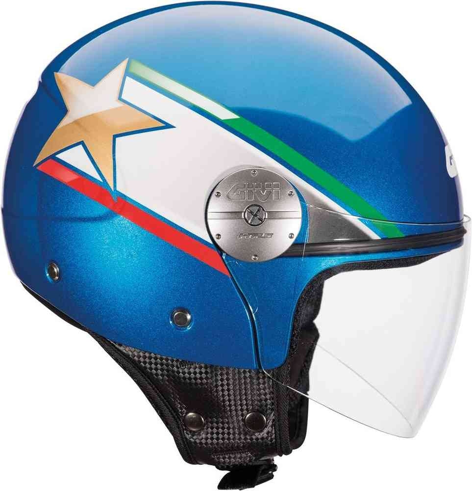 Casco Jet Givi 107 Mini J Solid Moto Touring azul