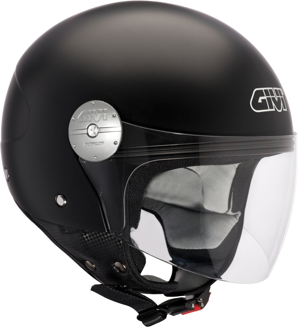 Casco Givi 107 Mini J Solid Motorbike Touring Open Face Negro
