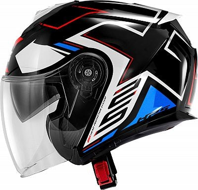 Casco Scooter Jet GIVI X25 TRACE Urban Riding negro blanco azul