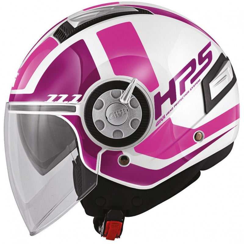 GIVI CASCO JET 124/FUTURE.D/BIG-LADY BLANCO/ROSA - SECURTEX MOTOR S.L (t/a MaximoMoto)