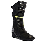 R-TECH - Botas Piel Road Racer WP Negro/Amarillo Fluor - SECURTEX MOTOR S.L (t/a MaximoMoto)