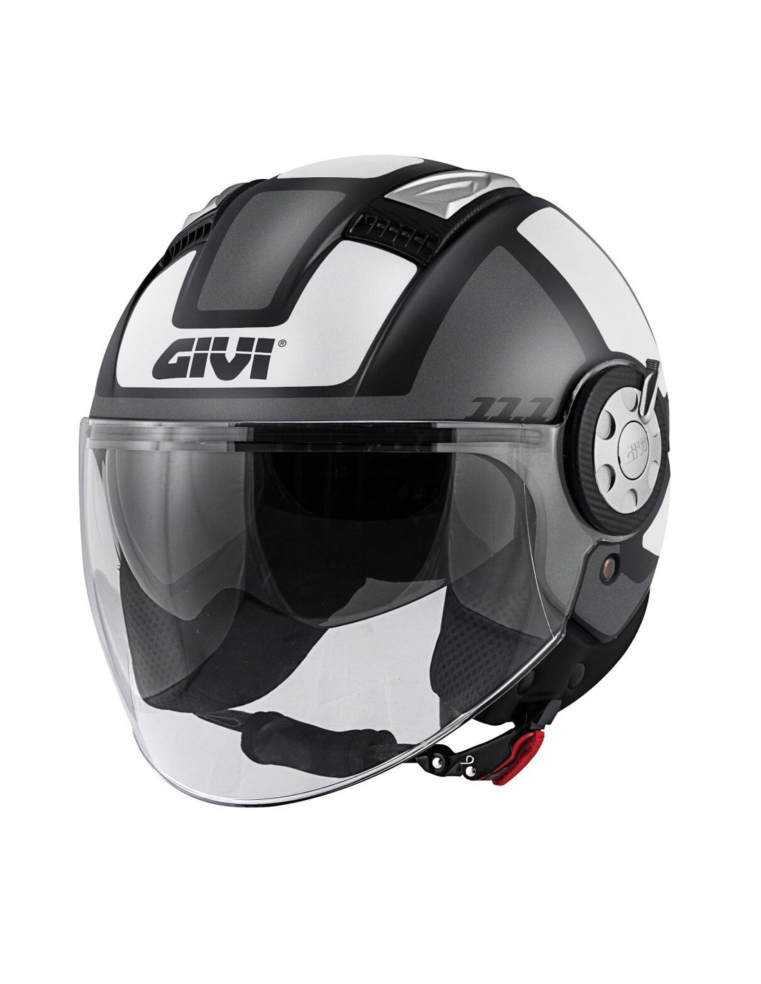 GIVI CASCO JET-R 111/AIR JET.D/ROUND BLANCO/NEGRO - SECURTEX MOTOR S.L (t/a MaximoMoto)