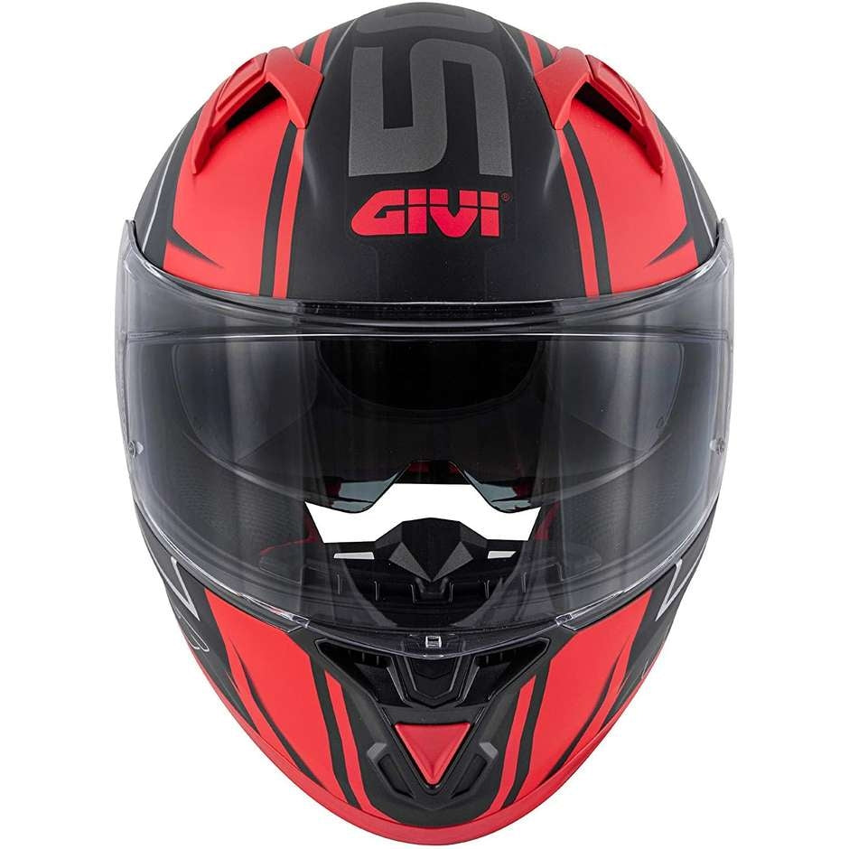 GIVI CASCO FULL 506/STOCCARDA.D/SPLINTER NEGRO/ROJO - SECURTEX MOTOR S.L (t/a MaximoMoto)