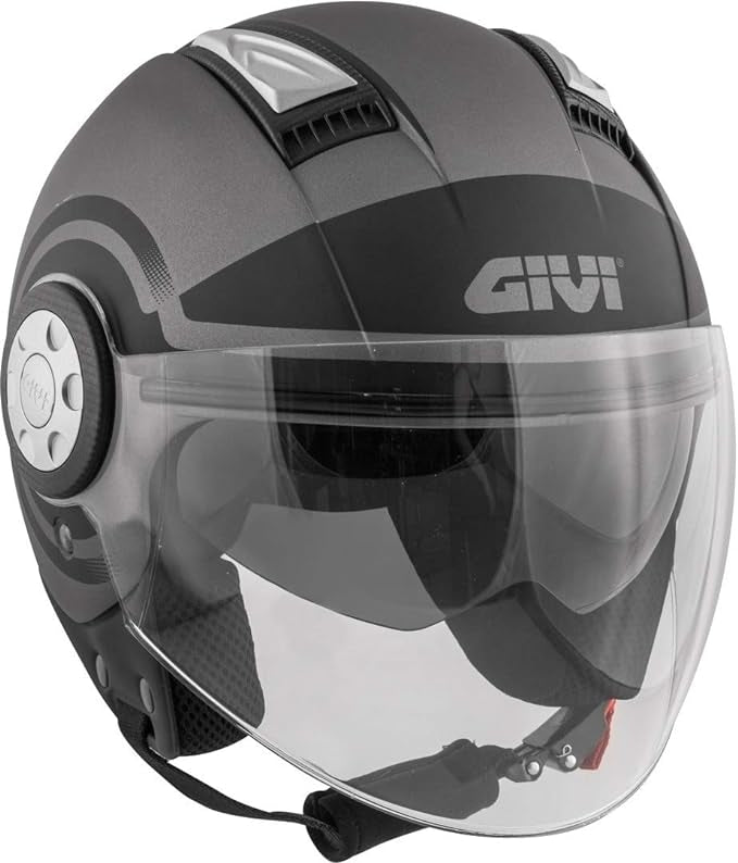 GIVI CASCO JET-R 111/AIR JET.D/ROUND TITANIO/NEGRO - SECURTEX MOTOR S.L (t/a MaximoMoto)
