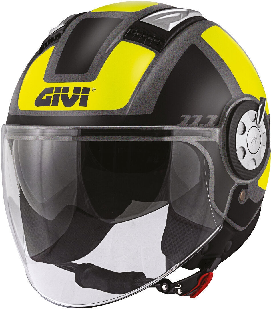GIVI CASCO JET-R 111/AIR JET.D/ROUND NEGRO/YELLOW - SECURTEX MOTOR S.L (t/a MaximoMoto)