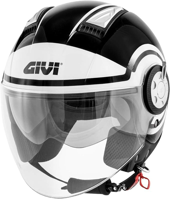 GIVI CASCO JET-R 111/AIR JET.D/ROUND NEGRO/BLANCO - SECURTEX MOTOR S.L (t/a MaximoMoto)