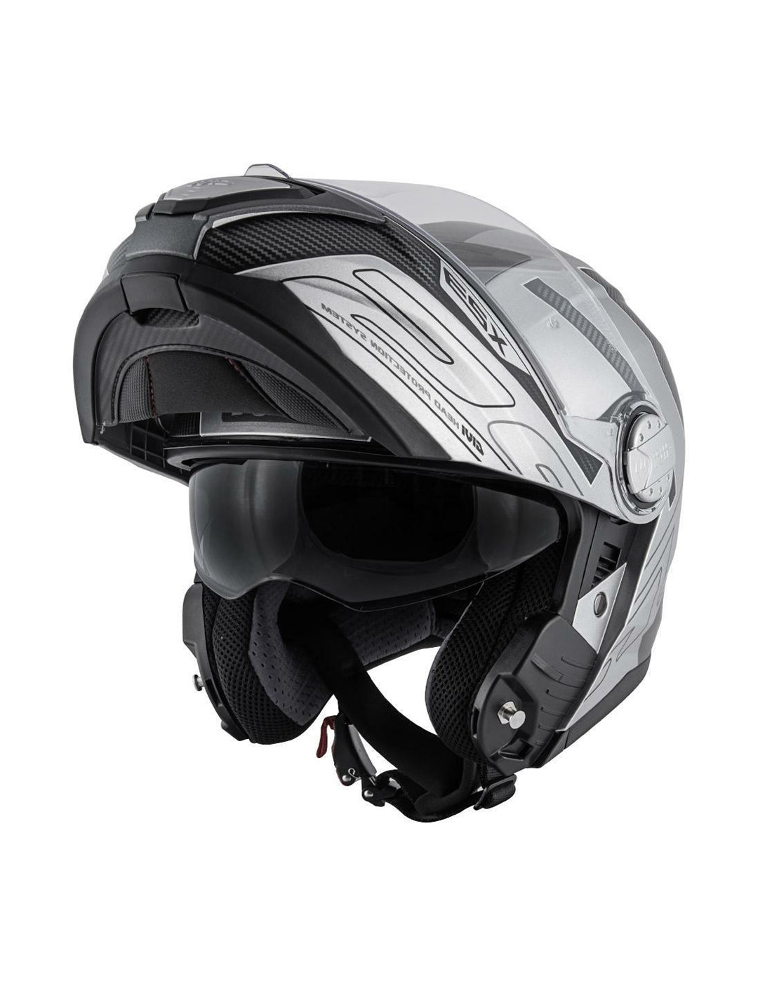 GIVI - CASCO X23 SYDNEY PROTECT PLATA NEGRO - SECURTEX MOTOR S.L (t/a MaximoMoto)