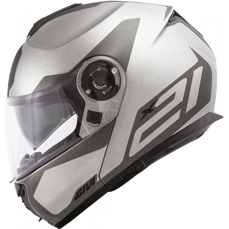 GIVI CASCO MOD X21/CHALLENGER C/PL.D/SPIRIT PLATA-MT/TITANI/NE - SECURTEX MOTOR S.L (t/a MaximoMoto)