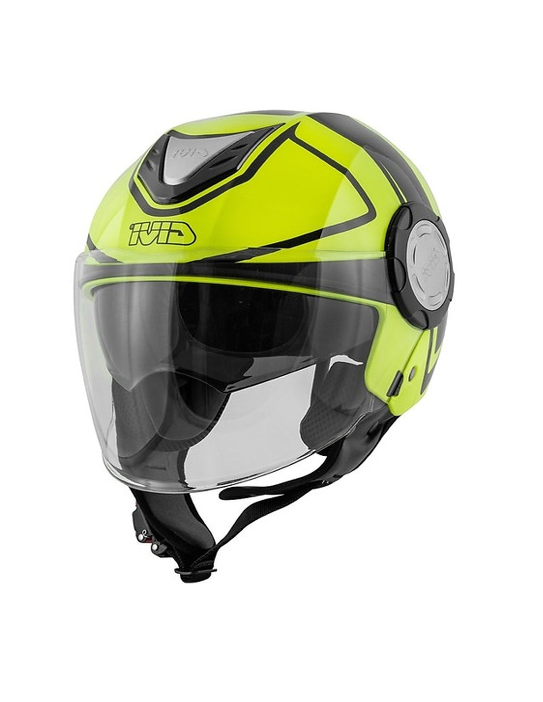 GIVI CASCO JET 124/FUTURE.D/BIG NEGRO/YELLOW - SECURTEX MOTOR S.L (t/a MaximoMoto)