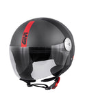 GIVI CASCO DJET 107/MINI-J.D/CONCEPT GRIS-MT/GRIS/RED - SECURTEX MOTOR S.L (t/a MaximoMoto)