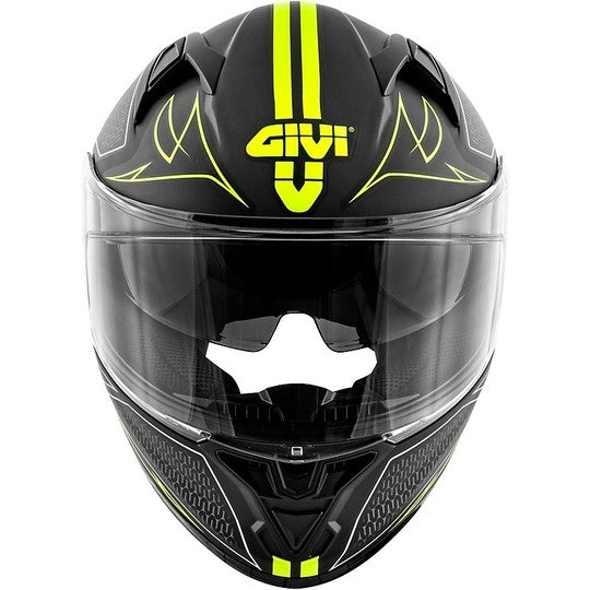 GIVI CASCO FULL 506/STOCCARDA D/SPLINTER NEGRO-MT/YELLOW - SECURTEX MOTOR S.L (t/a MaximoMoto)