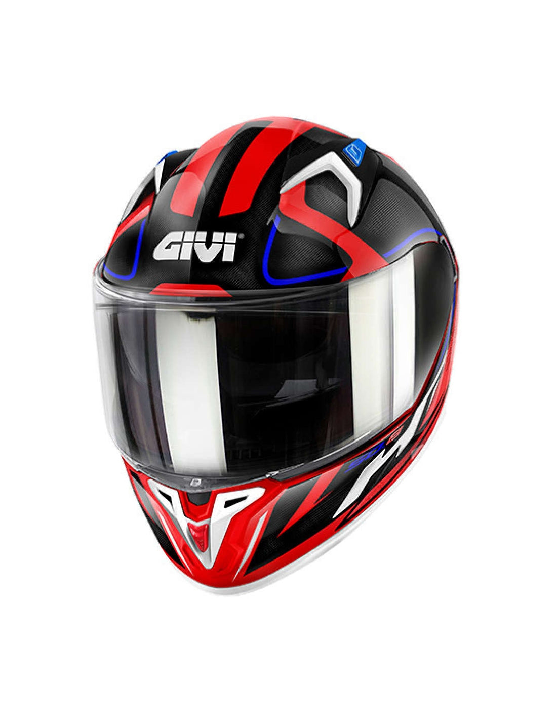 GIVI - CASCO FULL 50.8 RACER BLANCO ROJO NEGRO - SECURTEX MOTOR S.L (t/a MaximoMoto)
