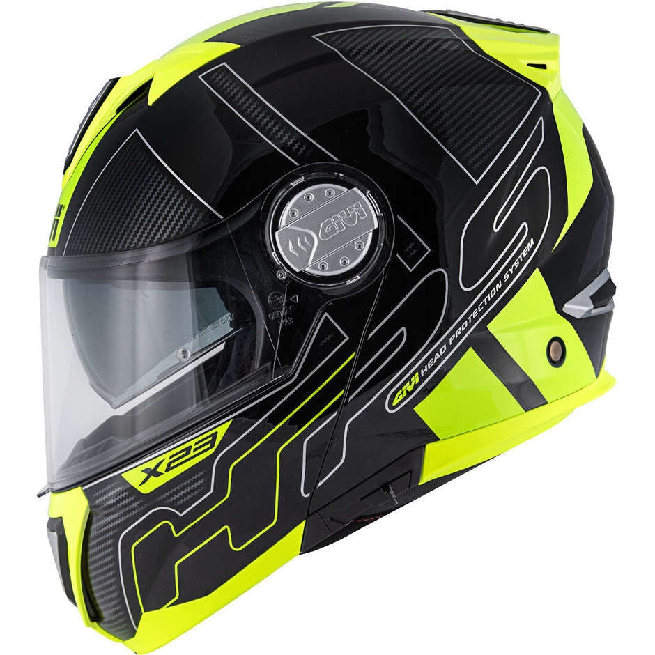 GIVI CASCO MOD X23/SYDNEY C/PL.D/PROTECT NEGRO/TITANI/YEL - SECURTEX MOTOR S.L (t/a MaximoMoto)