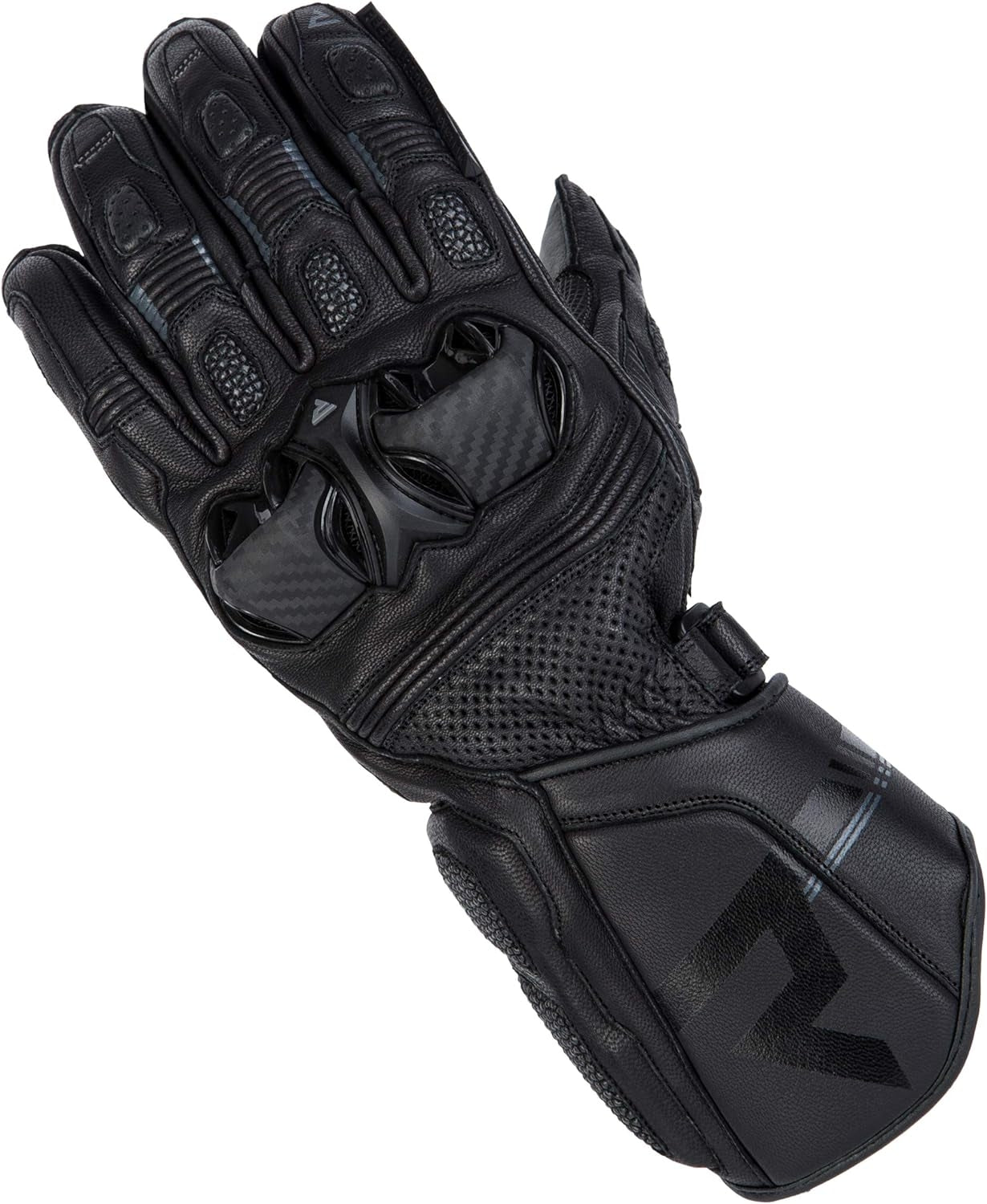 REBEL HORN - GUANTES PIEL ST LONG BLACK/GREY - SECURTEX MOTOR S.L (t/a MaximoMoto)