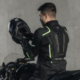 REBEL HORN - TEXTILE JACKET HIKER III BLACK/FLO YELLOW - SECURTEX MOTOR S.L (t/a MaximoMoto)