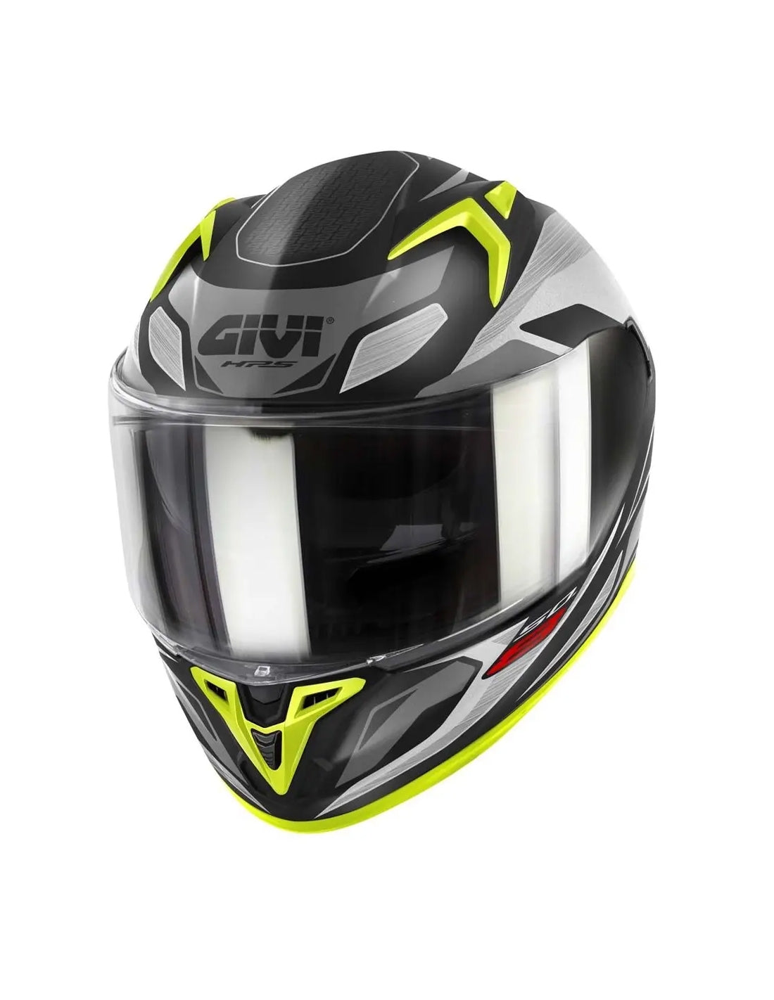 GIVI 50.8 BRAVE Moto Integral Casco Negro Mate Titan Amarillo