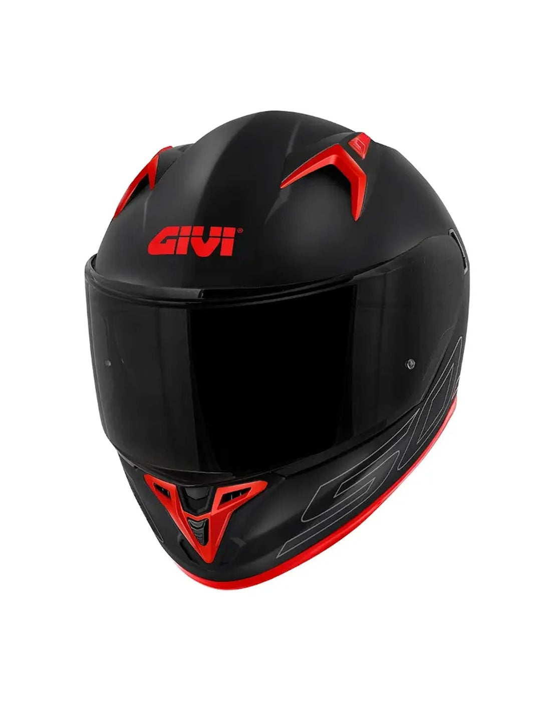 GIVI - CASCO FULL 50.9 ATOMIC SOLID NEGRO MT PLATA ROJO - SECURTEX MOTOR S.L (t/a MaximoMoto)