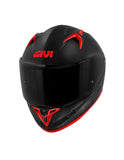 GIVI - CASCO FULL 50.9 ATOMIC SOLID NEGRO MT PLATA ROJO - SECURTEX MOTOR S.L (t/a MaximoMoto)