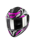 GIVI - CASCO FULL 50.8 BRAVE LADY NEGRO PLATA ROSA - SECURTEX MOTOR S.L (t/a MaximoMoto)