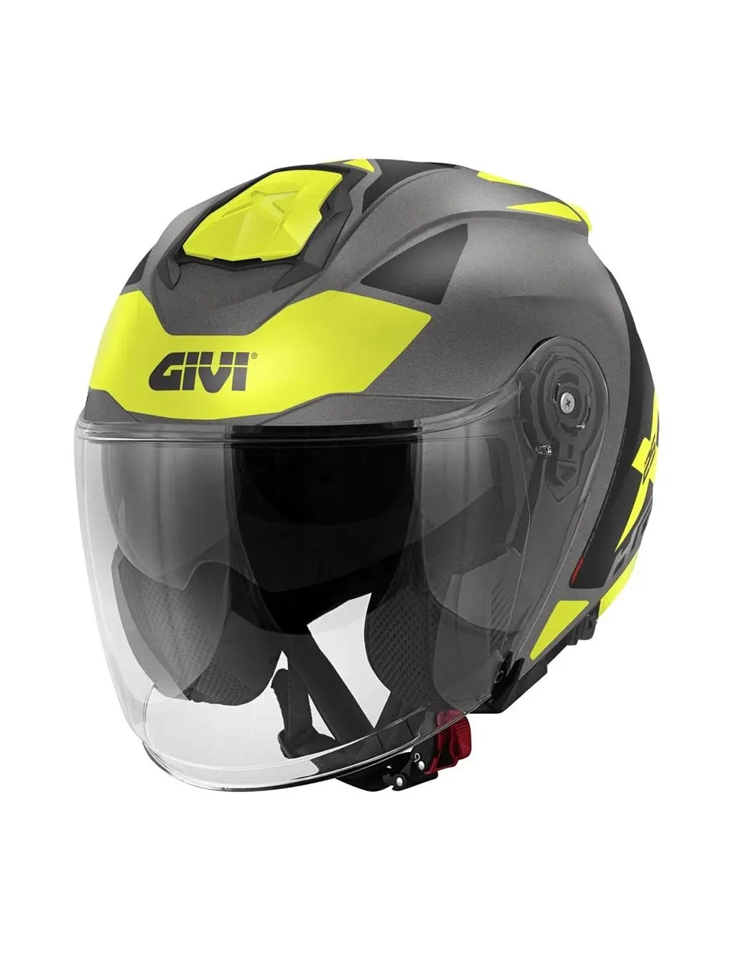 GIVI - CASCO JET X25 TARGET TITAN NEGRO YELLOW - SECURTEX MOTOR S.L (t/a MaximoMoto)