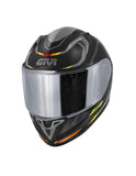 GIVI 50.8 MACHI1 Moto Integral Casco Negro Gris Rojo