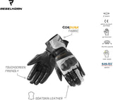 REBEL HORN - GUANTES PIEL PATROL LADY BLACK/GRE - SECURTEX MOTOR S.L (t/a MaximoMoto)