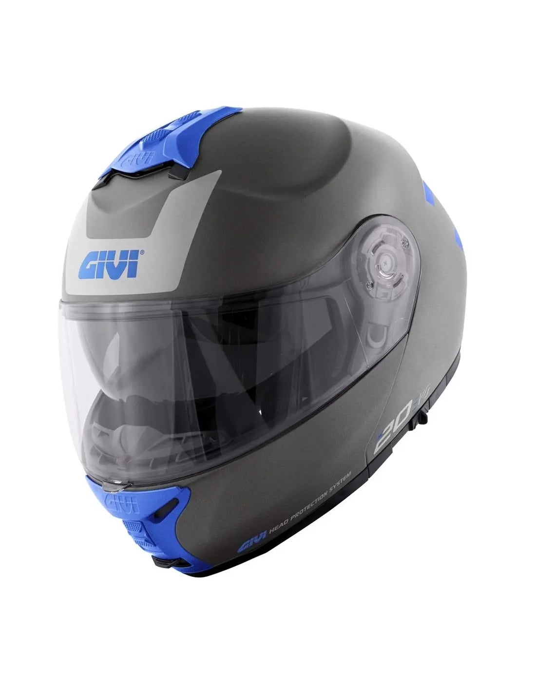 GIVI - CASCO X20 EXPEDITION EVO PLATA AZUL - SECURTEX MOTOR S.L (t/a MaximoMoto)