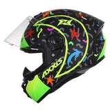 AXXIS-CASCO FF112C DRAKEN S CRAZY A3 AMARILLO FLUOR MATE - SECURTEX MOTOR S.L (t/a MaximoMoto)