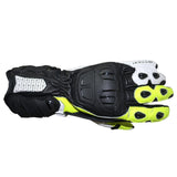 R-TECH - Guante Piel Hawk Negro/Amarillo Fluor - SECURTEX MOTOR S.L (t/a MaximoMoto)