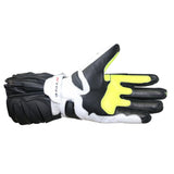 R-TECH - Guante Piel Hawk Negro/Amarillo Fluor - SECURTEX MOTOR S.L (t/a MaximoMoto)