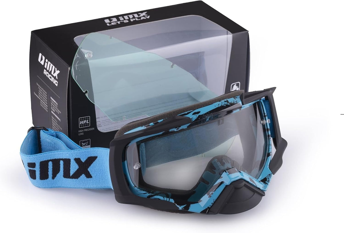 IMX - GAFAS GRAPHIC BLUE/BLACK MATT WITH DARK SMOKE - SECURTEX MOTOR S.L (t/a MaximoMoto)