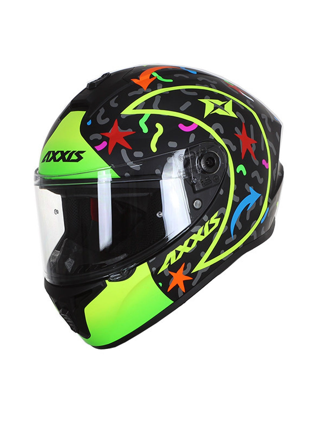 AXXIS-CASCO FF112C DRAKEN S CRAZY A3 AMARILLO FLUOR MATE - SECURTEX MOTOR S.L (t/a MaximoMoto)