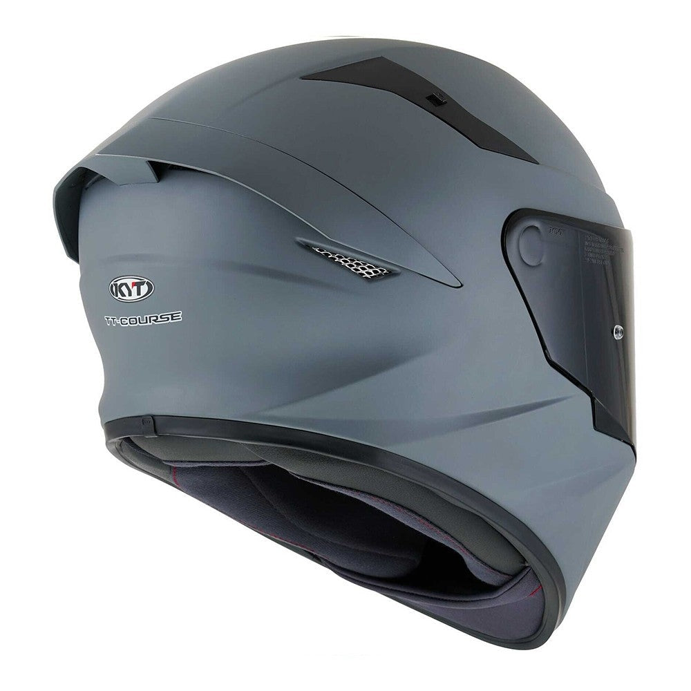 CASCO KYT TT-COURSE PLAIN MATT GREY - M - SECURTEX MOTOR S.L (t/a MaximoMoto)