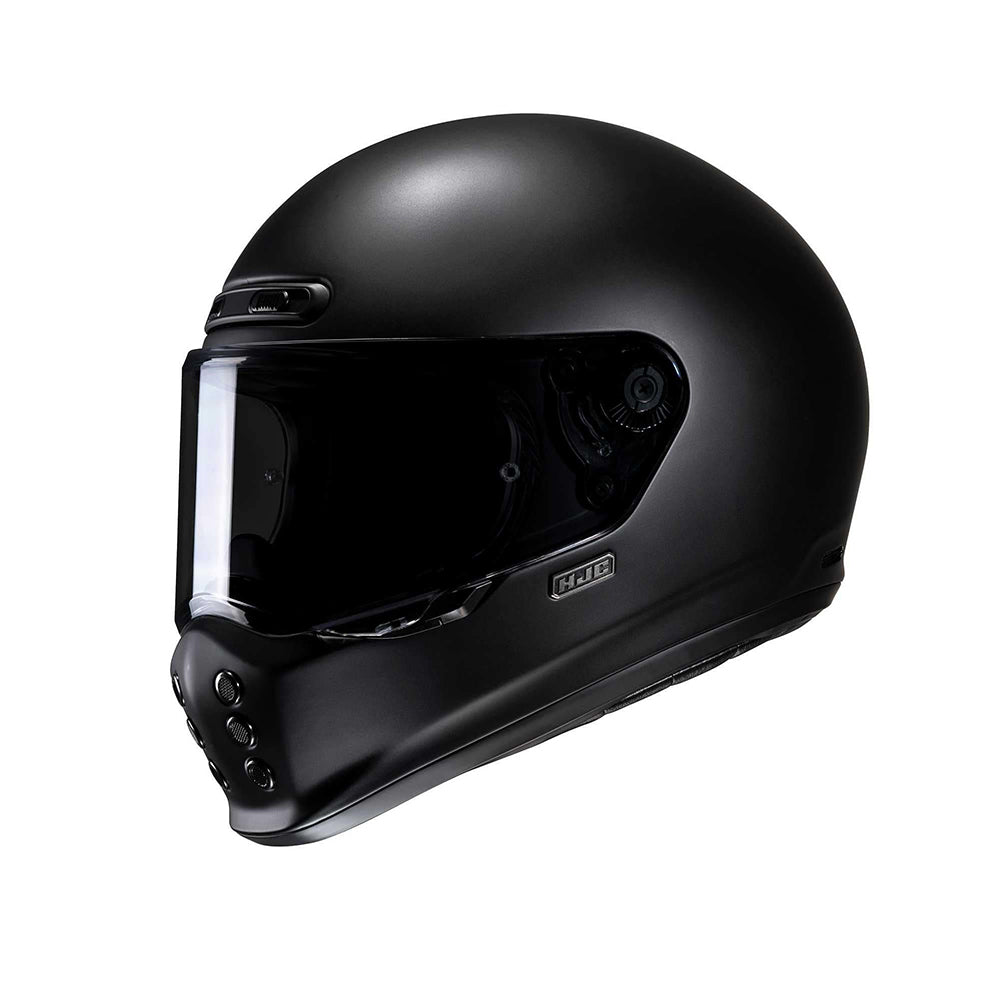 HJC-V10 semiplano carreras motos integral Casco negro
