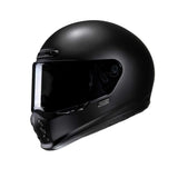 HJC-V10 semiplano carreras motos integral Casco negro