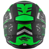 KAPPA KV41 Dallas Moto Casco Integral Negro Mate Verde - CASCO