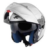 KAPPA KV50 BASICO MOTO MODULAR CASCO BLANCO BRILLO - CASCO