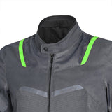 R-TECH SPIRAL MESH JAQUETES DE MOTO HOMES ANTRACITA GRIS VERD