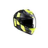 HJC- I71 PEKA MC3HSF Casco Integral Moto Negro Mate Amarillo Fluo