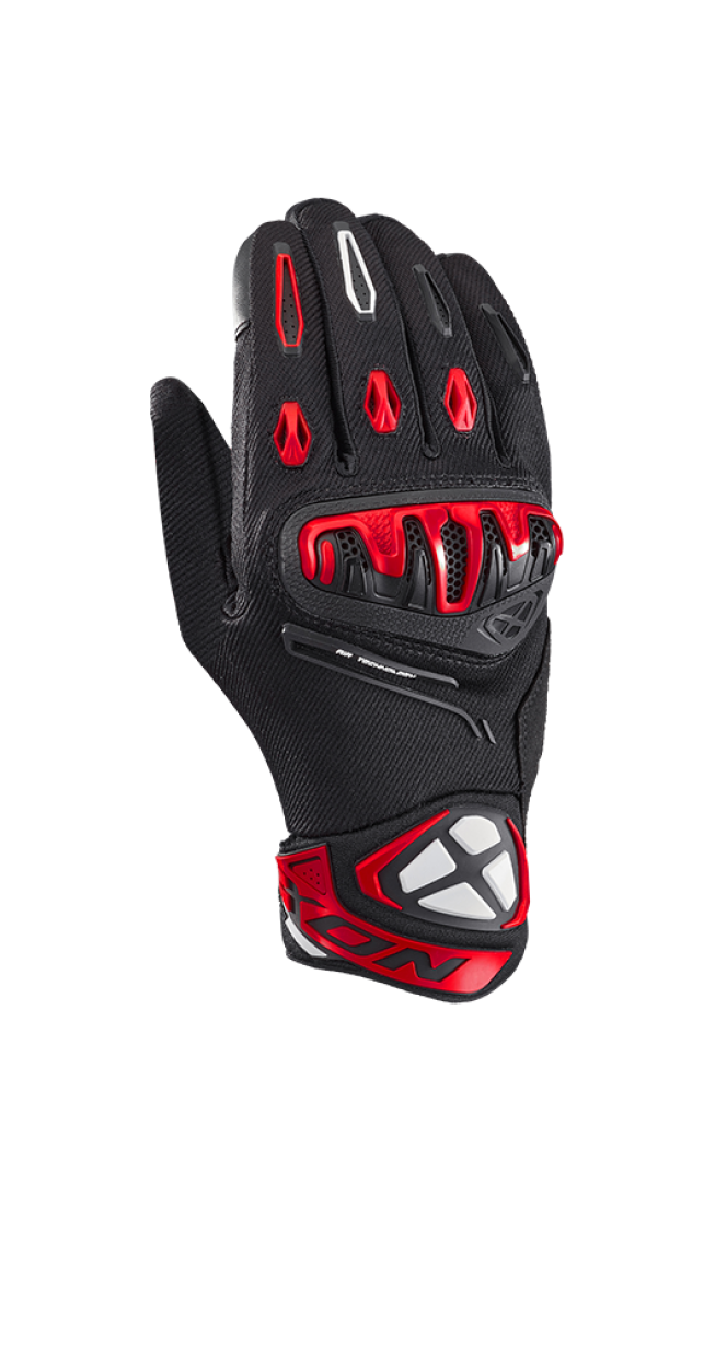 IXON Mirage Air hombres Roadster Guantes negro blanco rojo