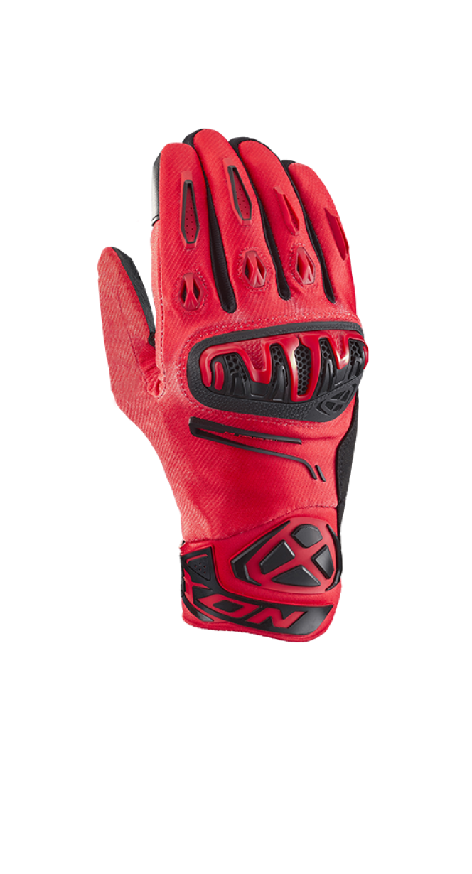 IXON Mirage Air hombres Roadster moto Guantes negro rojo