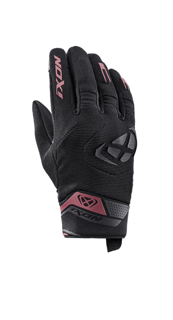 IXON MIG 2 MUJER GUANTES MOTO NEGRO BURDEOS